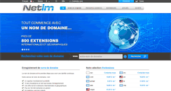 Desktop Screenshot of netim.fr