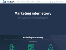 Tablet Screenshot of netim.pl